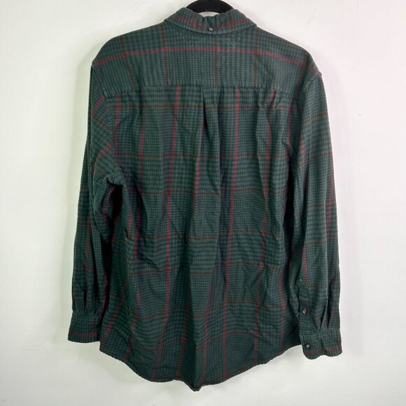 Tommy Hilfiger green button down flannel size Large - Picture 2 of 5